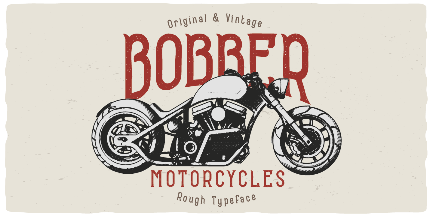 Przykładowa czcionka Bobber Motorcycles #8